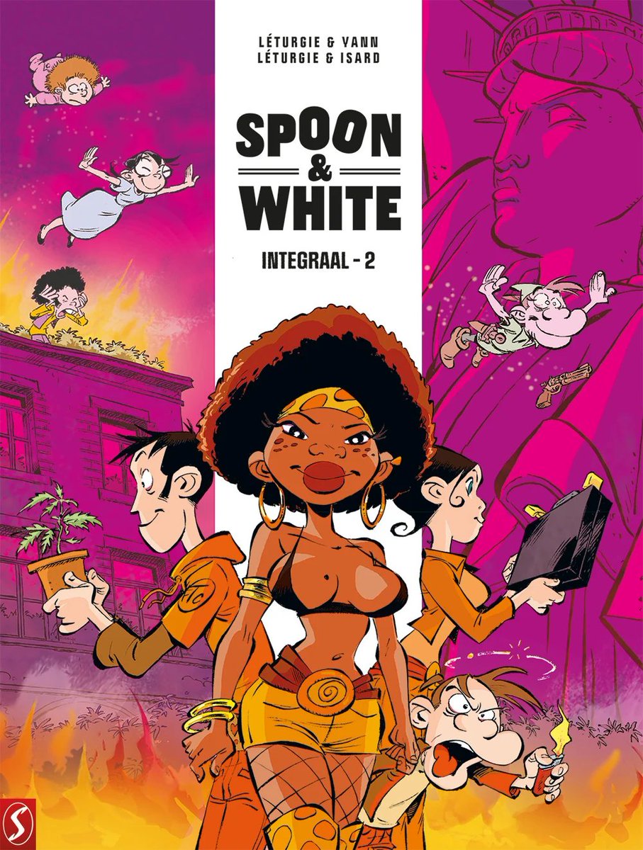 stripland_BENL's tweet photo. De integrale uitgave van #Spoon &amp; #White is op meerdere vlakken een succes. Oude en nieuwe lezers (her)ontdekken de komische actie-reeks. De tweede bundeling is verschenen, daarin ook twee nooit eerder vertaalde albums en mooie extra's. #SilvesterStrips #Yann #Léturgie #Isard https://t.co/jH36u65dCN