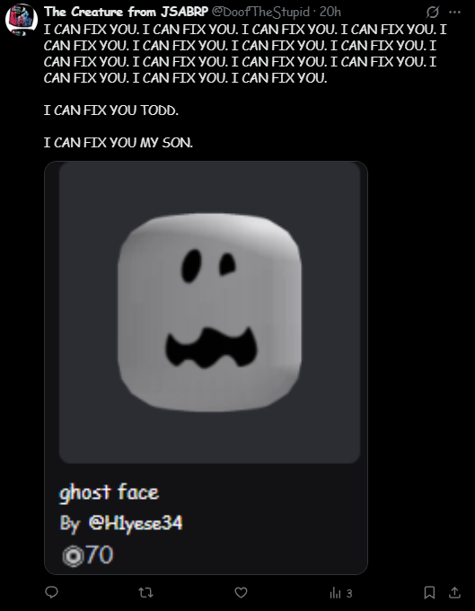 The Creature from JSABRP tweet media