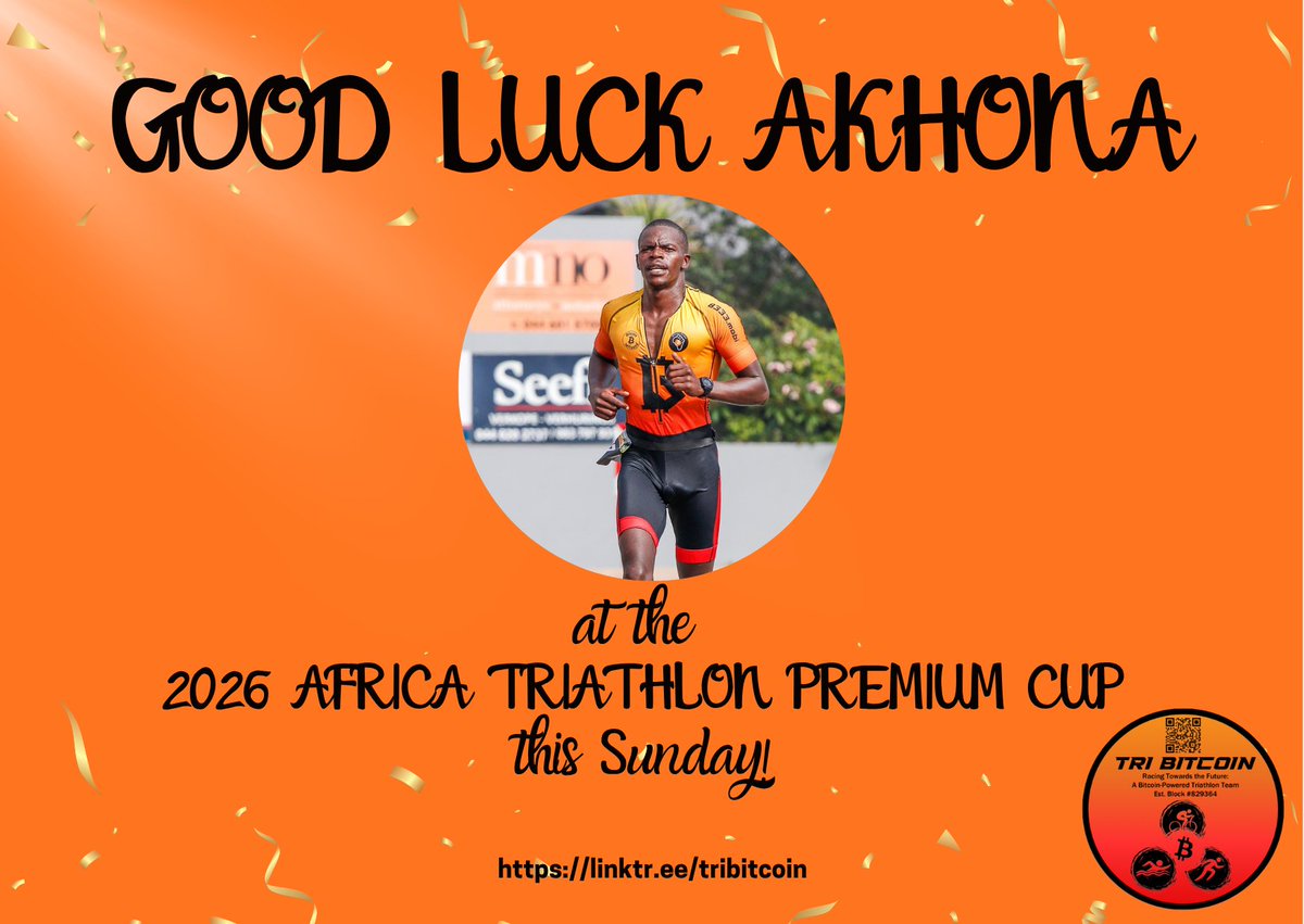 tri_bitcoinza's tweet photo. Good luck for your race this weekend @OrangeRocketBTC !

Here are the race details:
https://t.co/xQhWtlnuom

#tribitcoin #bitcoinironman #bitcointriathletes https://t.co/EQPhuZR4qo