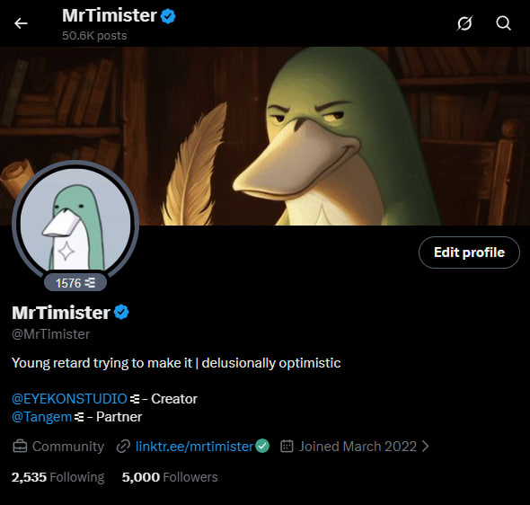 MrTimister tweet media