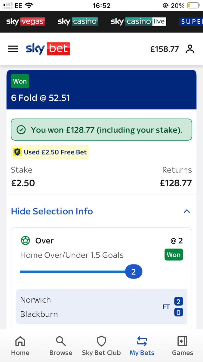 FPLTom92's tweet photo. @NTT20Pod @GeorgeElek @AliMaxwell_ Here is my biggest acca win this season:

A five-fold ✅

52.51 odds ✅

Teams to score 2+ goals from the EFL ✅ https://t.co/juIFryychn
