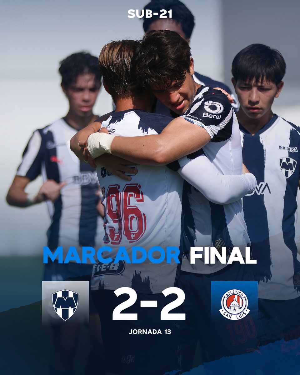 Rayados_FB's tweet image. 90'⏱ | #Sub21 | #MTY 🤠 2 - 2 ⛪️ #ASL |

Termina el partido. Los Rayados empatan y se quedan con el punto extra en penales. 🔥👊🏼