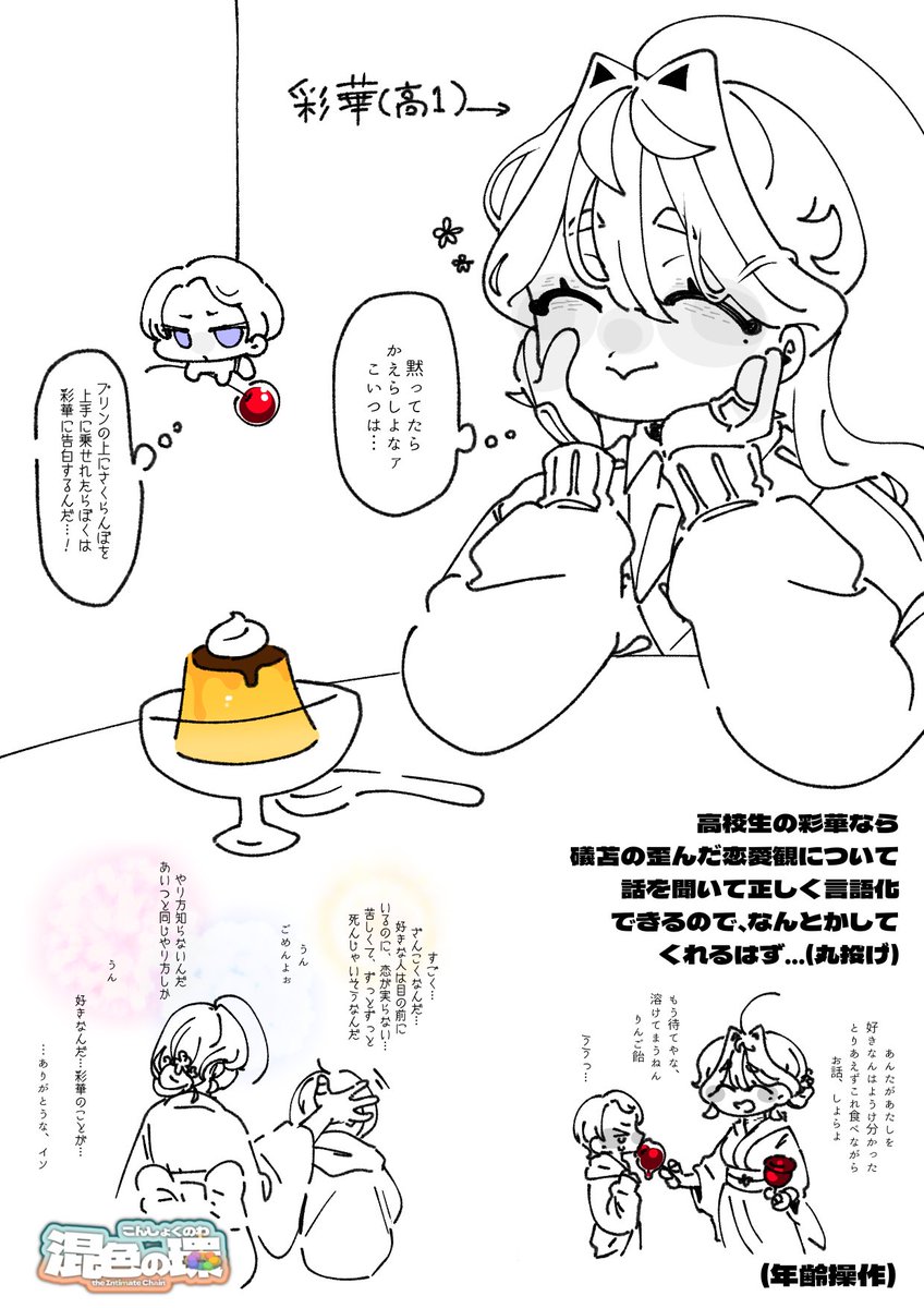 Intimate_chain's tweet photo. #混色の環  #oc
⚠1枚目不穏
 今こいつにハマっている https://t.co/gO8yx6M7Tb