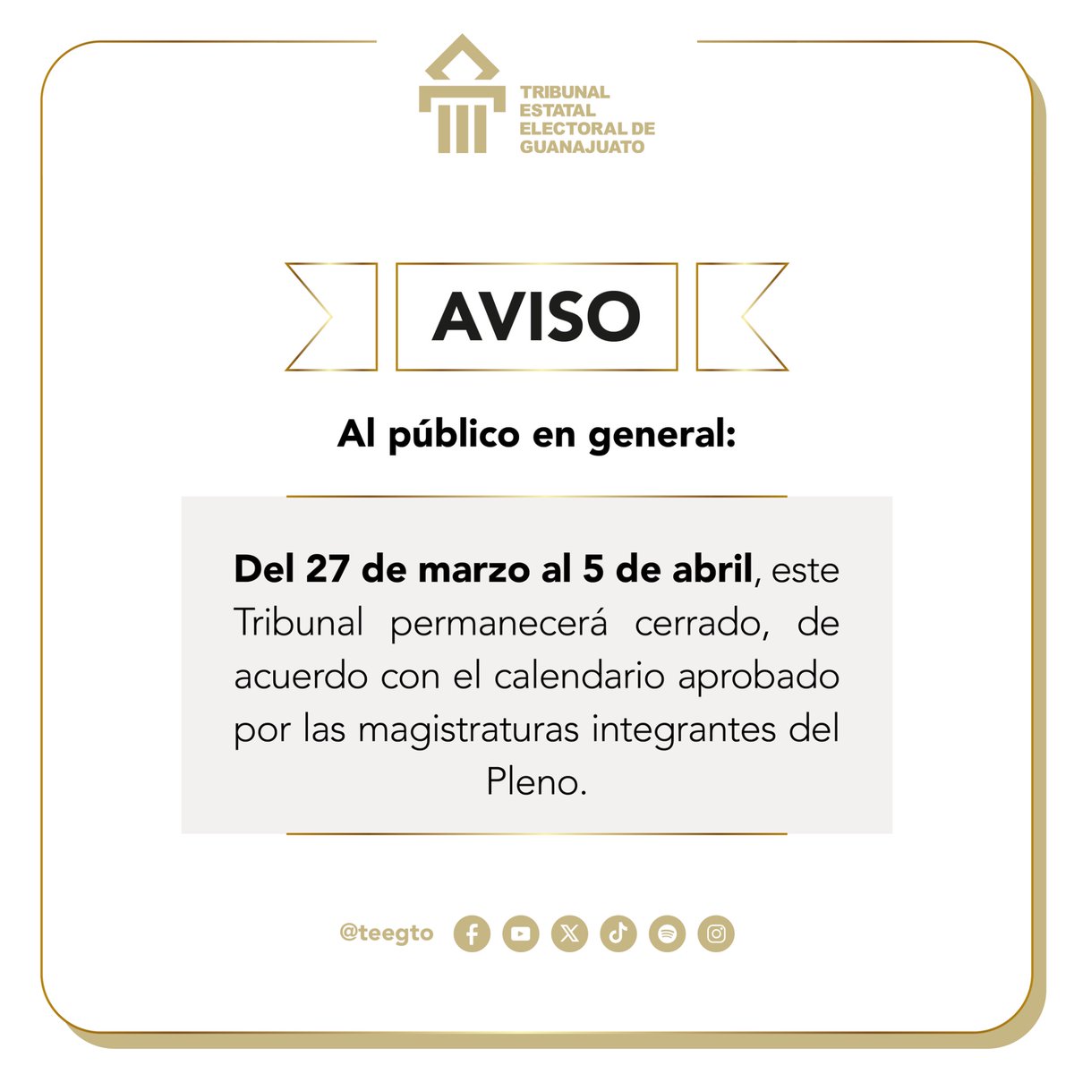 Tribunal Estatal Electoral de Guanajuato tweet media