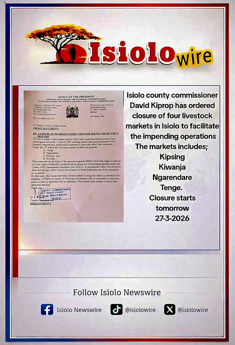 Isiolo Newswire tweet media