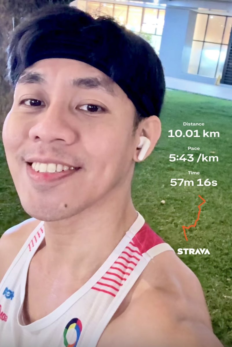 Hindi na ako pinagpapawisan sa 10km. Normal pa ba'to? 😂