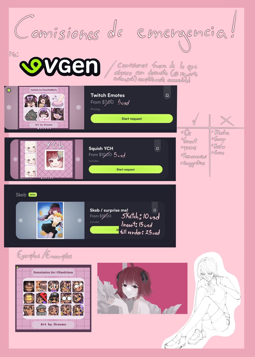 Oreowu 🎀🍒 EMERGENCY COMMISSIONS! tweet media