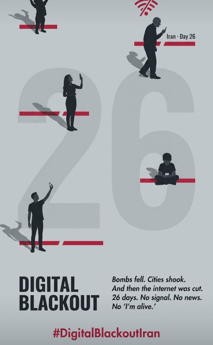 Silencing the internet means silencing people.
Iranians need the world to hear them despite #DigitalBlackoutIran

<a href="/elonmusk/">Elon Musk</a> please help amplify their voices.