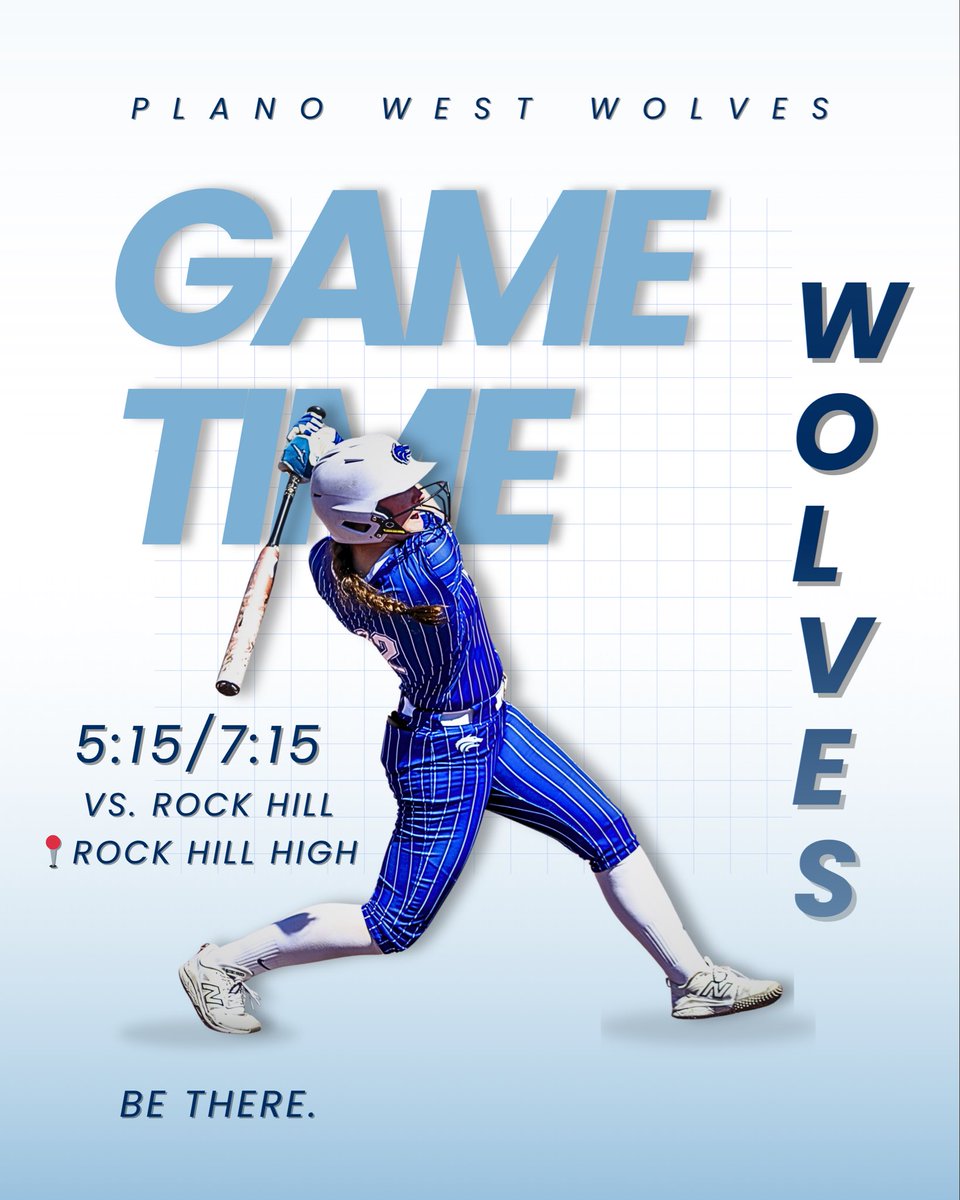 PWSH_Softball's tweet image. Game time, Wolves. 🐺🥎

Plano West hits the road Friday to take on Rock Hill — let’s keep the momentum rolling.

📍 Rock Hill High
⏰ JV 5:15 | Varsity 7:15

Bring the energy. Let’s go to work.

#PWSoftball #LetsWolfinGo

@GMsportsmedia1 @Gosset41 @MWelchSLM