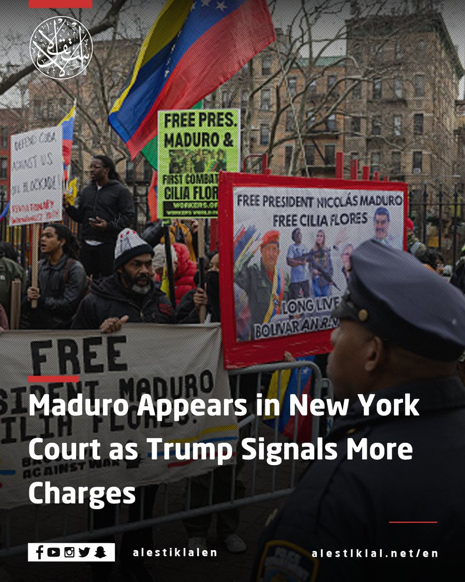 alestiklalen's tweet image. Venezuelan President Nicolás Maduro appeared in court in the US, as Donald Trump says more charges are coming.

#Maduro #Trump