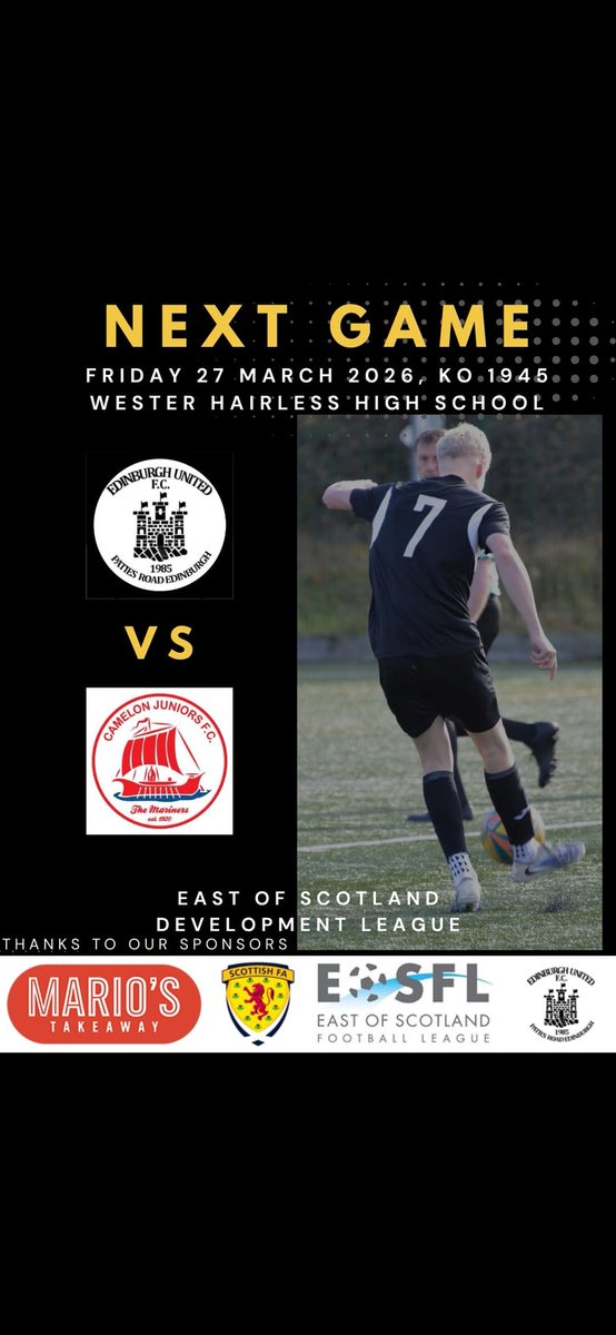 Edinburgh United U20’s tweet media