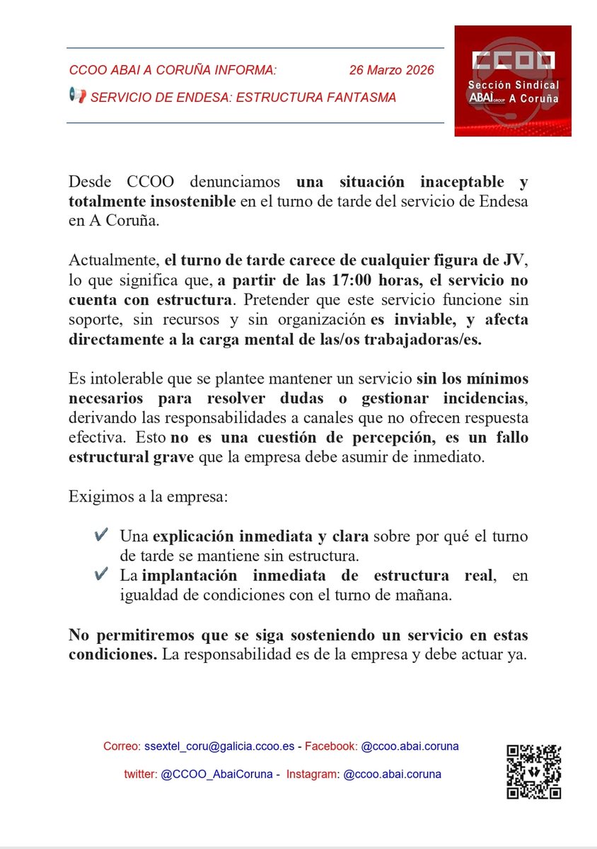 CCOO ABAI A Coruña tweet media