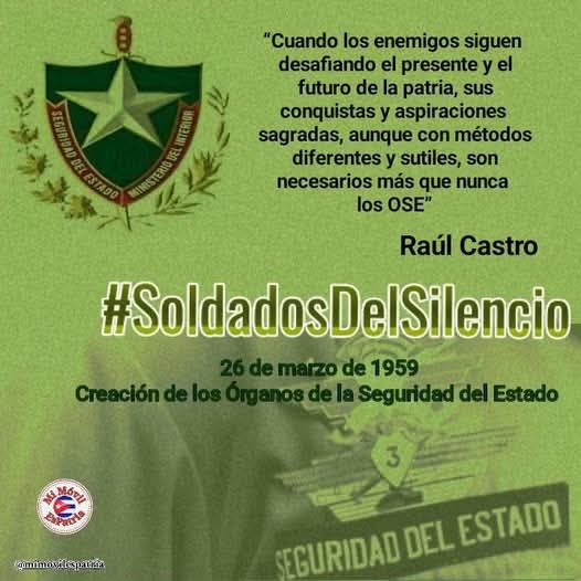 ‼️🇨🇺 Con #HonorEducadores felicitamos a los miembros de los Órganos de la Seguridad del Estado de #Cuba en su 67 Aniversario 🇨🇺‼️
#Camagüey
#CubaEstáFirme 
#100AñosConFidel