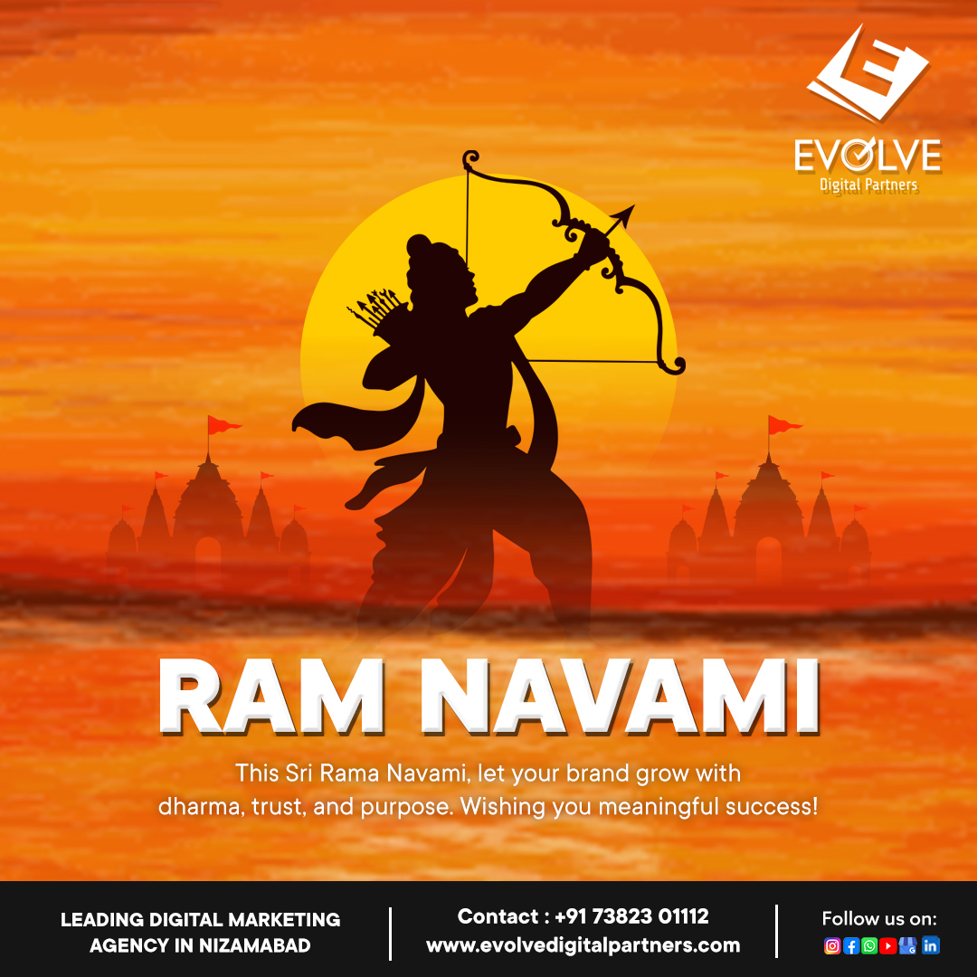 evolvedigitalp's tweet image. This Sri Rama Navami, let your brand grow with dharma, trust, and purpose.

Wishing you meaningful success
- Evolve Digital Partners
#SriRamaNavami #EvolveDigital #BrandWithPurpose #EthicalMarketing