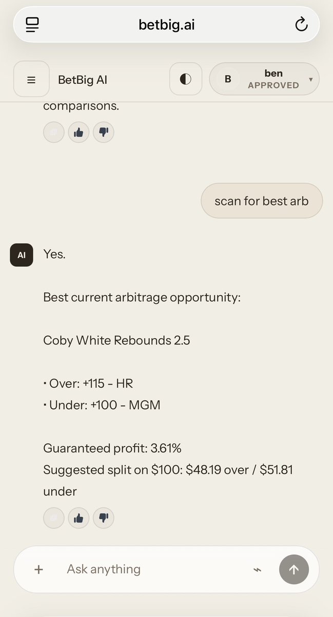 BetBigAI tweet media