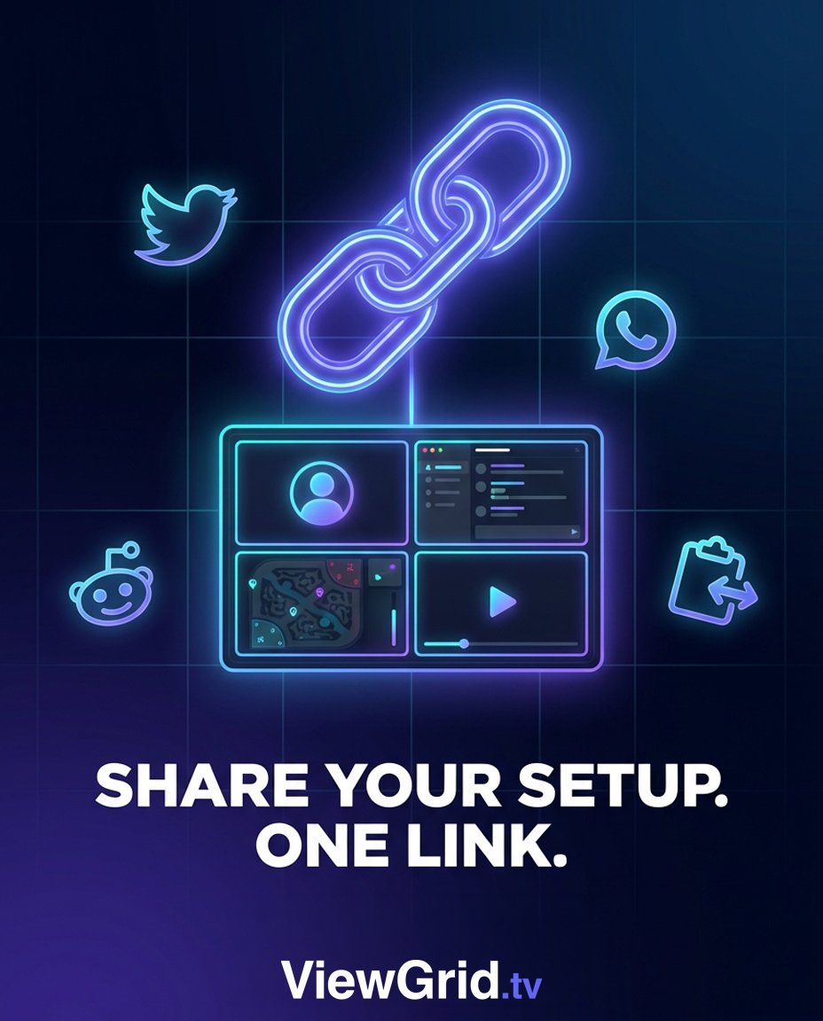 viewgridtv's tweet photo. Built the perfect stream setup? Share it instantly.
ViewGrid generates a URL with all your streams pre-loaded. Send it to friends and they see exactly what you see.
No account needed. https://t.co/Mztix6m9LT
#ViewGrid #ShareYourSetup #WatchParty #Streaming #MultiStream #GamingCommunity #StreamTogether #FreeTools