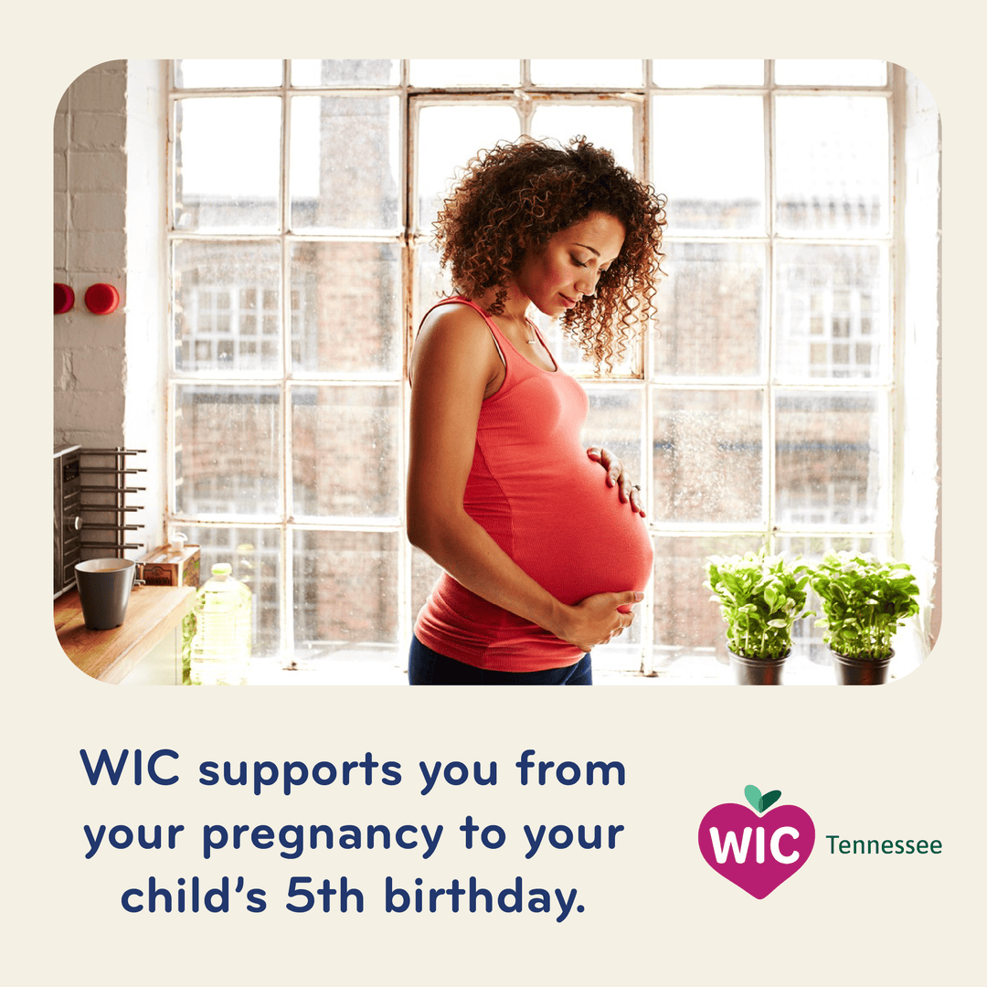 TNDeptofHealth's tweet image. From the moment you discover you're pregnant until your child turns 5, WIC is here! Get nutritional support, breastfeeding help, and so much more.

Learn more: tn.gov/health/wic

#TNDeptofHealth #TNWIC #HealthyFamilies