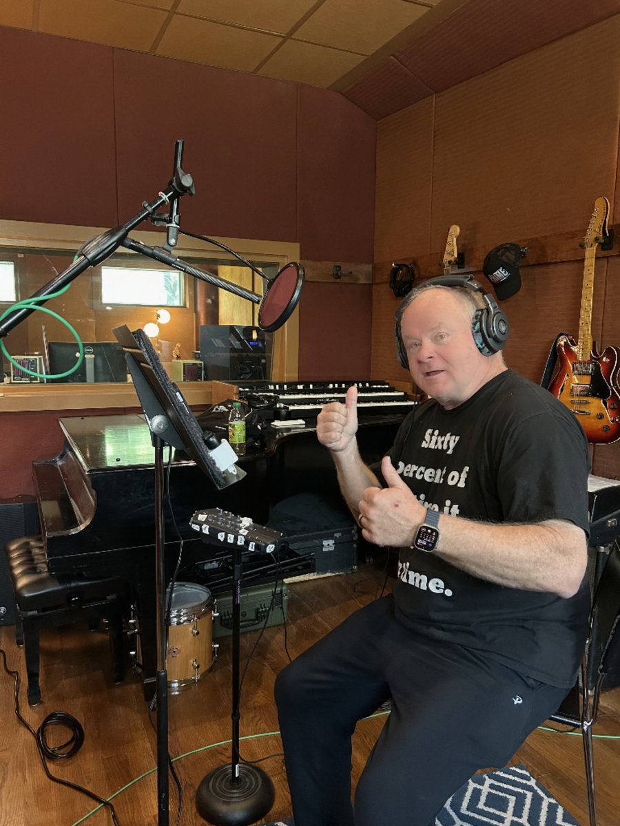 BehnWilsonNHL's tweet photo. In Austin for the first day of recording the audio book version of my book, Gloves Off: Mostly True Stories from my Life in Hockey, which came out in all formats earlier this month. Hope I sound as good as I look lol. BehnWilson@NHL.com #GlovesOff #BehnWilson #Flyers #Blackhawks #NHL