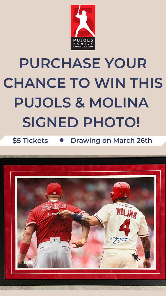 Pujols Foundation tweet media