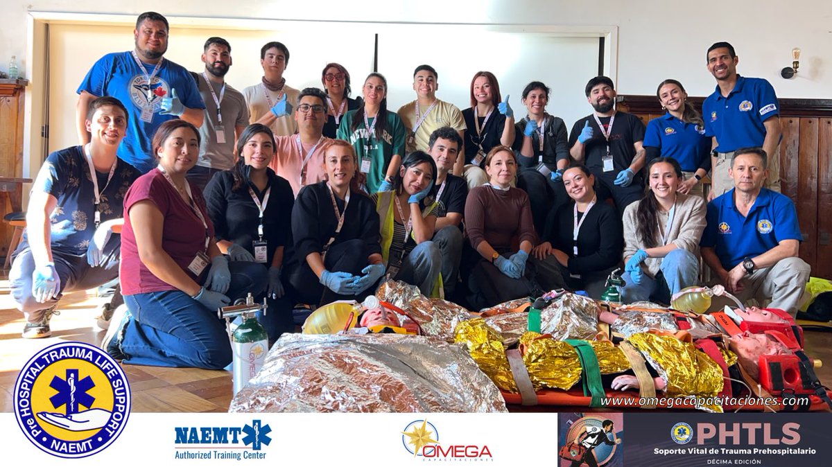 omegacapacitaciones.com PHTLS 10ed Chile 🇨🇱 Bienvenidos a los familia NAEMT #omegacapacitaciones nos apasiona certificar profesionales comprometidos con mejorar su conocimientos, felicitaciones 
#phtls #naemt #phtlschile #ems <a href="/NAEMT_/">Nat'l Assoc of EMTs</a> <a href="/JBLearning/">Jones & Bartlett Learning</a>