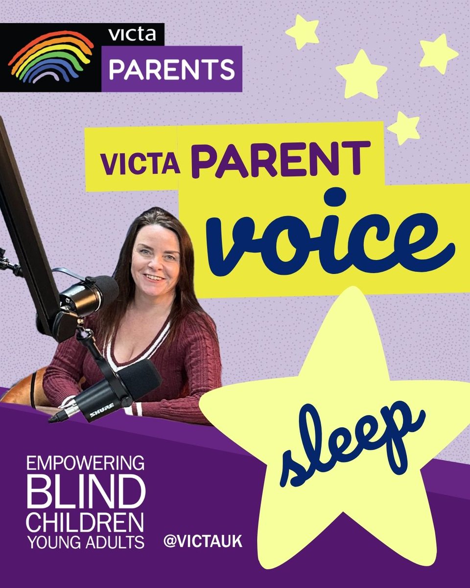 VICTAUK's tweet photo. Restless eyes: the link between vision impairment and sleep. Episode 2 of the VICTA Parent Voice #podcast is out now! Listen across all your favourite platforms: https://t.co/pJTkdXjVgT https://t.co/pkFy8Dq3Ii