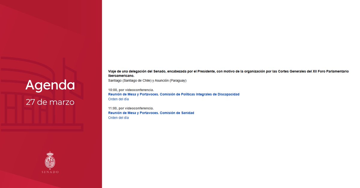 Senado de España tweet media