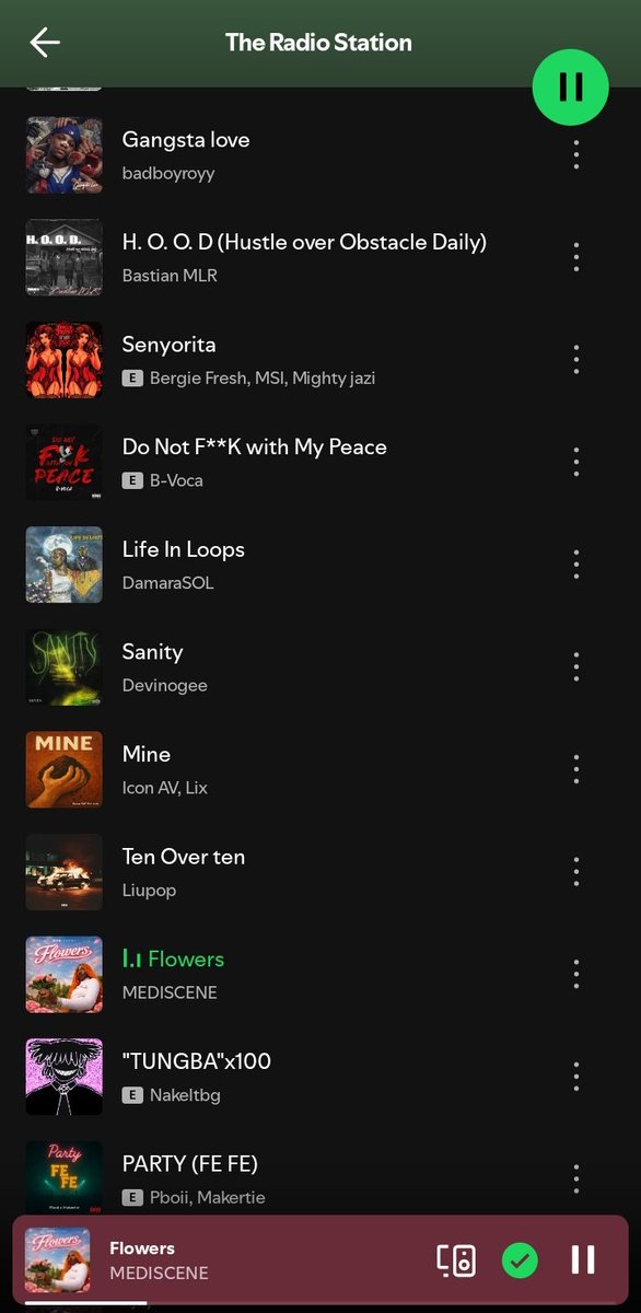 NOW PLAYING ⏯️

On the radio station playlist

'FLOWERS' by <a href="/IAM_MEDISCENE/">MEDI</a>

Enjoy

open.spotify.com/playlist/4tl6U…