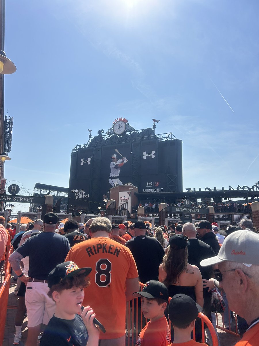 Opening Day <a href="/Orioles/">Baltimore Orioles</a> “Let’s Go O’s” #birdland