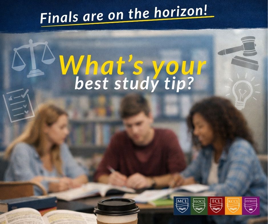 Montereylaw's tweet image. Finals are almost here! 📚

MCL students are locking in—outlines, study groups, and serious focus mode. What’s your best study tip? 👇 Share it and help others finish strong!

#montereycollegeoflaw #lawstudent #finals #studytips #finishstrong
