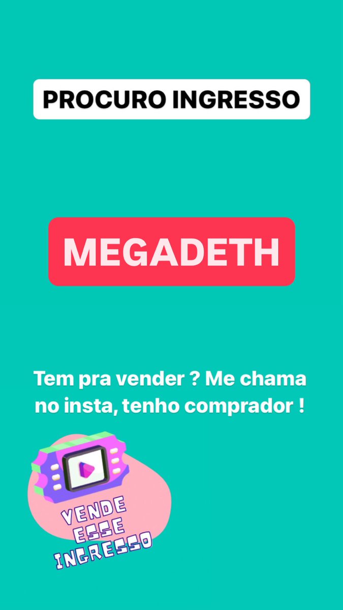 Vende Esse Ingresso tweet media