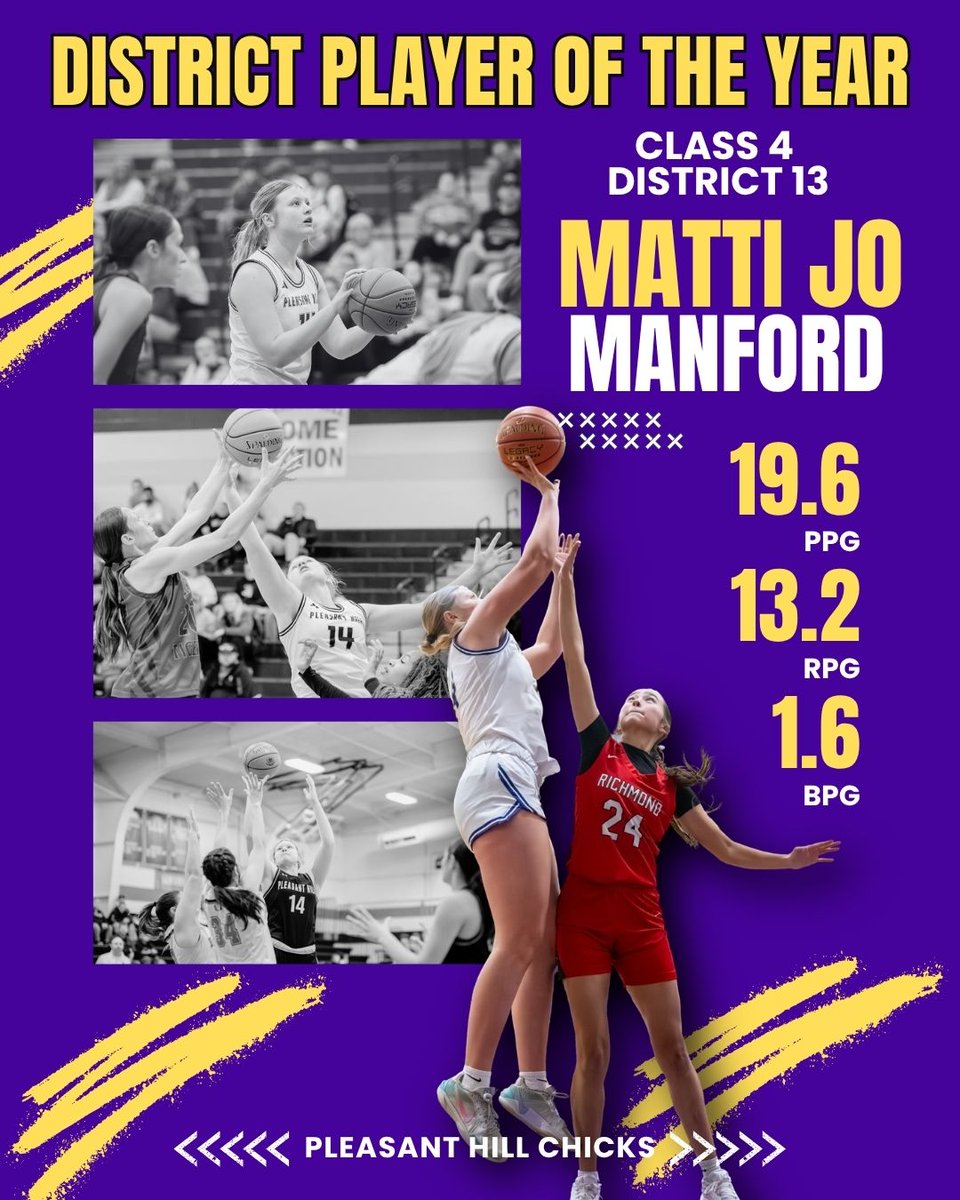PHHSGirlsBB's tweet photo. Congratulations to Junior Miley Layton and Junior Maddie McConville on their All-District selections, and Junior Matti Jo Manford as the District Player of the Year! https://t.co/By5XHvuAaJ