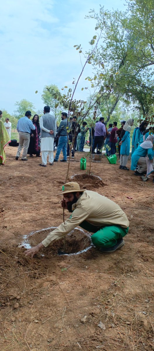WildlifeBoard's tweet image. IWMB joins @PakEPAIslamabad, @Zongers, and @CDAthecapital in a plantation drive at Shakarparian-MHNP! Saplings planted in areas cleared of invasive paper mulberry to restore ecological balance. Chief Guest Federal Minister Mr. Musaddiq Malik joins the effort! #GreenPakistan