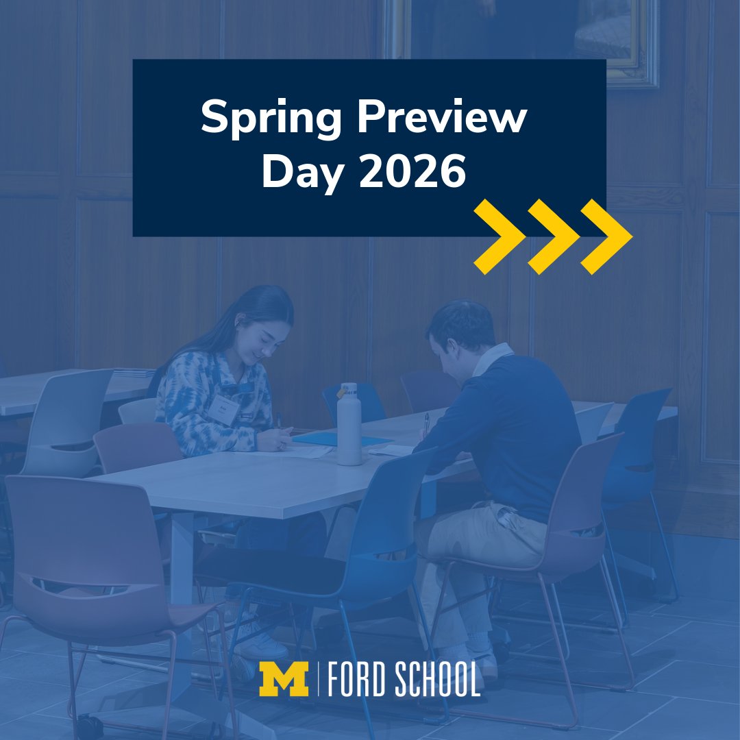 Gerald R. Ford School of Public Policy tweet media