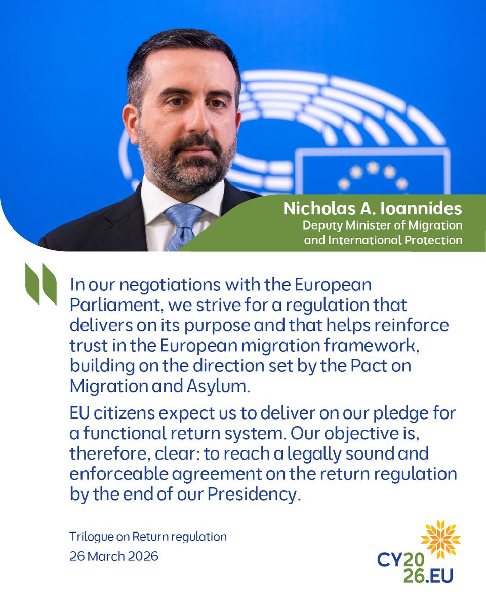 Cyprus Presidency of the Council of the EU 2026 tweet media