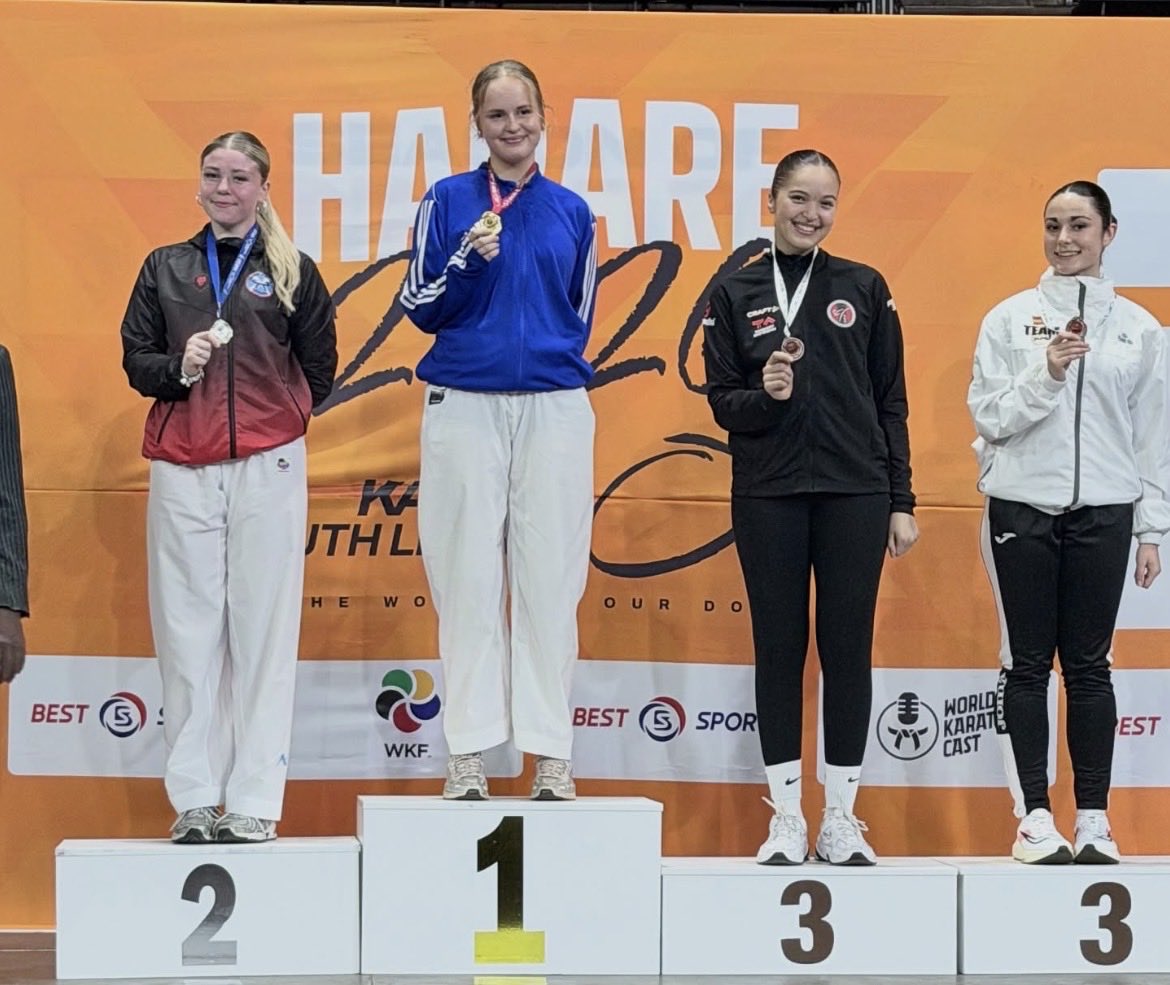 Congratulations to Scotlands Maia Eweing silver in th +66kg in Harare WKF event 🥈👏👏👏