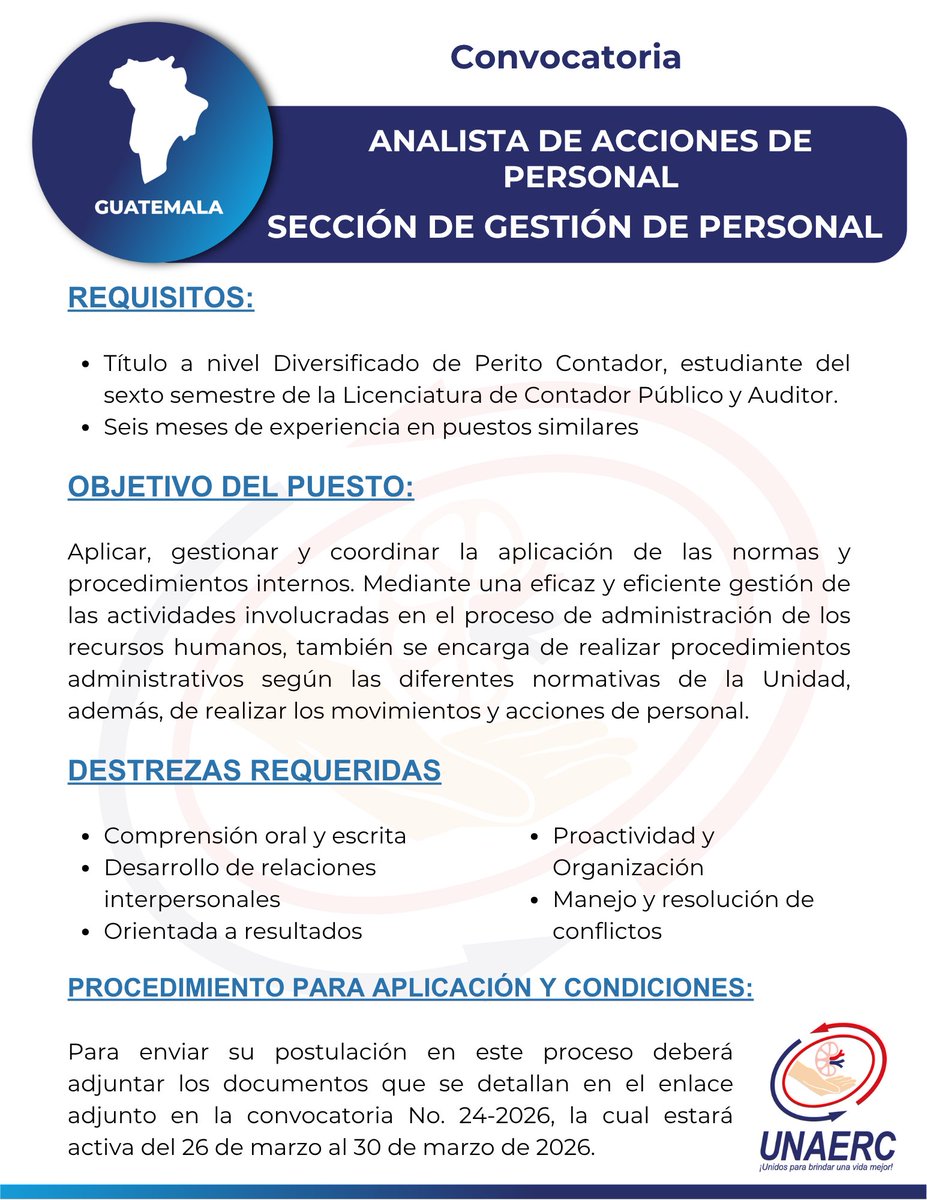 UNAERC Guatemala tweet media