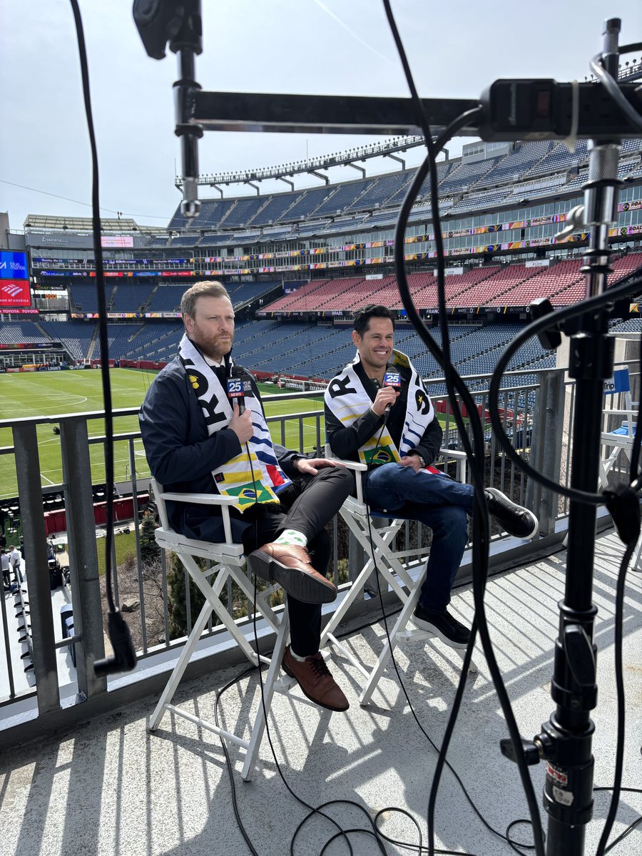 CalWilliamsComm's tweet photo. The @Roadto26usa starts here today. @GilletteStadium hosting #Brazil vs #France with 60,000 plus expected to witness a huge dress rehearsal for the city of Boston. So with that in mind, join 2 averagely dressed men in myself &amp; @jamiewatson77 from 3:50pm ET over on @espn 2 👍🏻 https://t.co/ZgaCXVe4fW