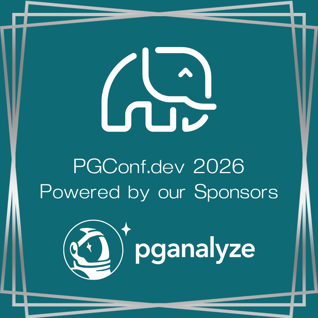 PGConf.dev 🐘 tweet media