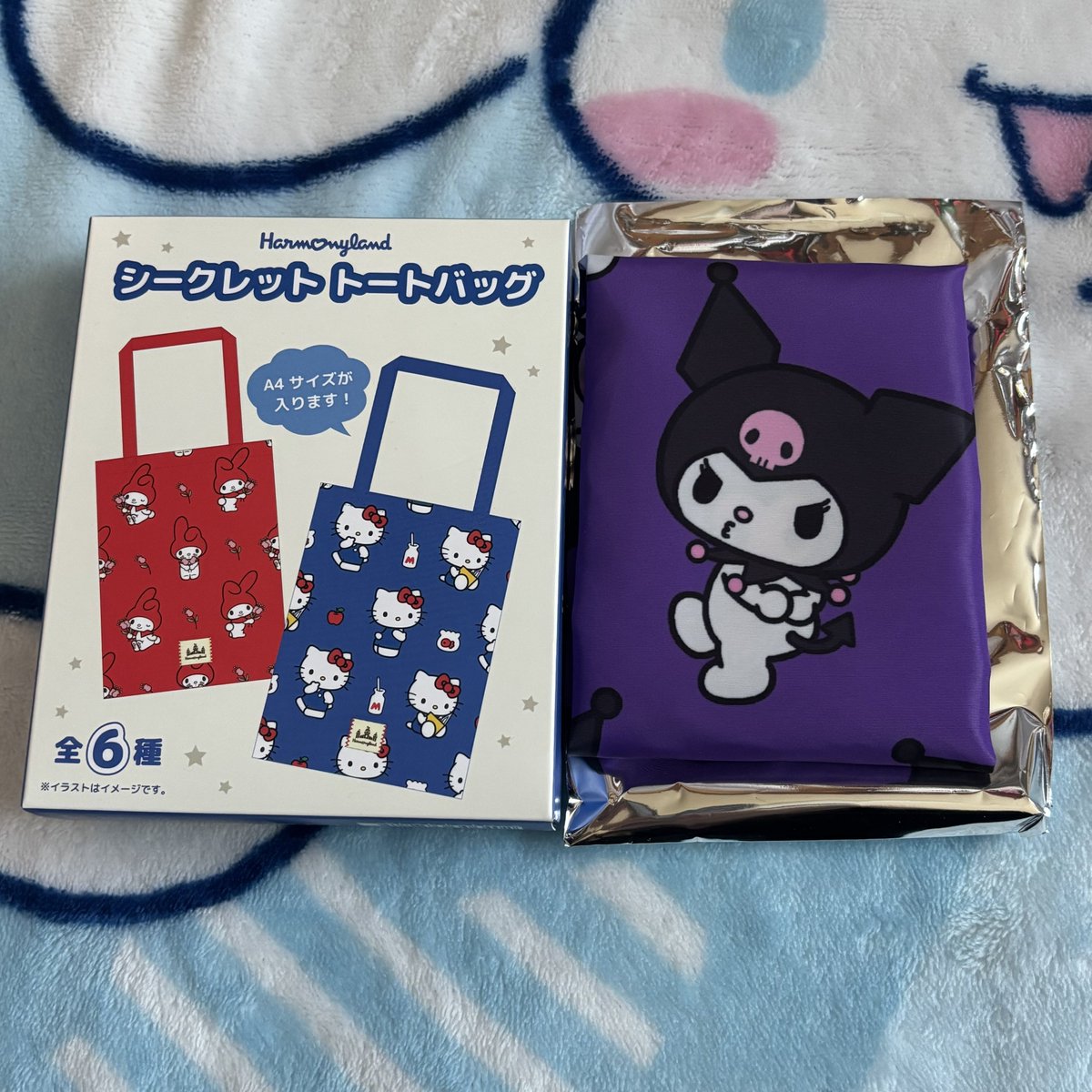 smr38x's tweet photo. サンリオ ハーモニーランド シークレット トートバッグ 交換

【譲】 クロミ
【求】シナモロール シナモン

郵送or福岡手渡し
検索からでもお気軽にお声掛けください。 https://t.co/FA5YjC6gSM