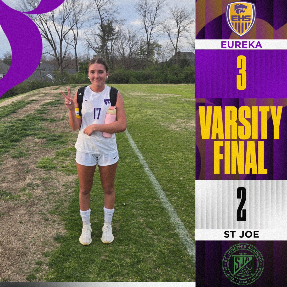 EurekaSoccerG's tweet photo. Varsity start the season off with a winner in PKs over St Joe! Shout-out to Addy Clark for 2 PK stops. 
Goal scorer: Marleigh Allen (2)
Assists: Caroline Conley and Joselyn Zambo
PK scorers: Caroline Conley, Lyla White, Mikaela Mathison, and Jenna Branham https://t.co/A9ZYBtwJwG