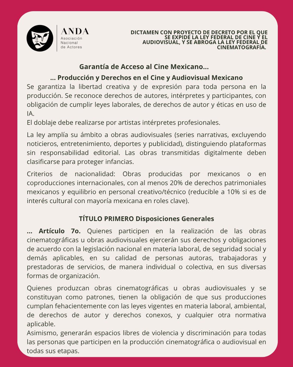 Asociación Nacional de Actores tweet media