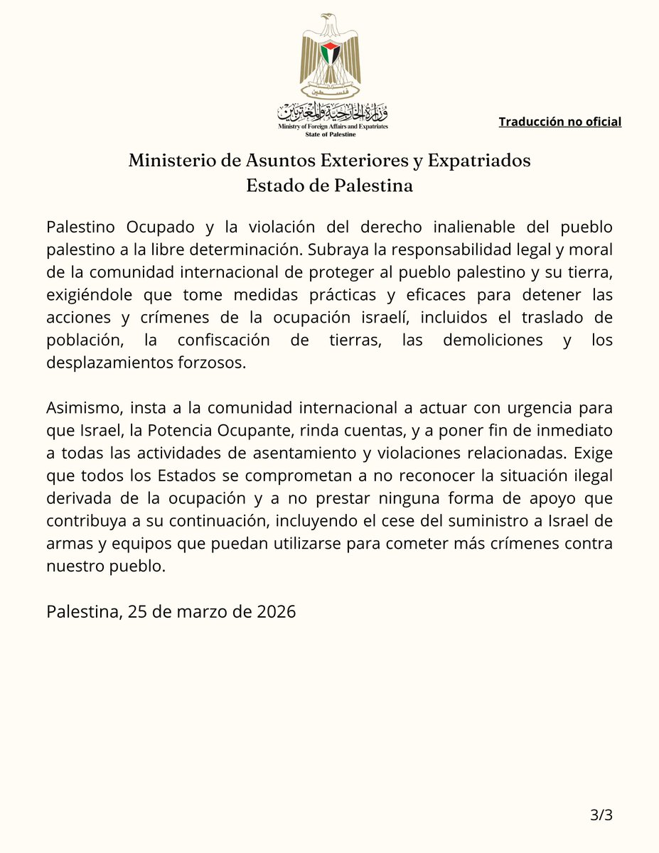 Embajada del Estado de Palestina en México tweet media