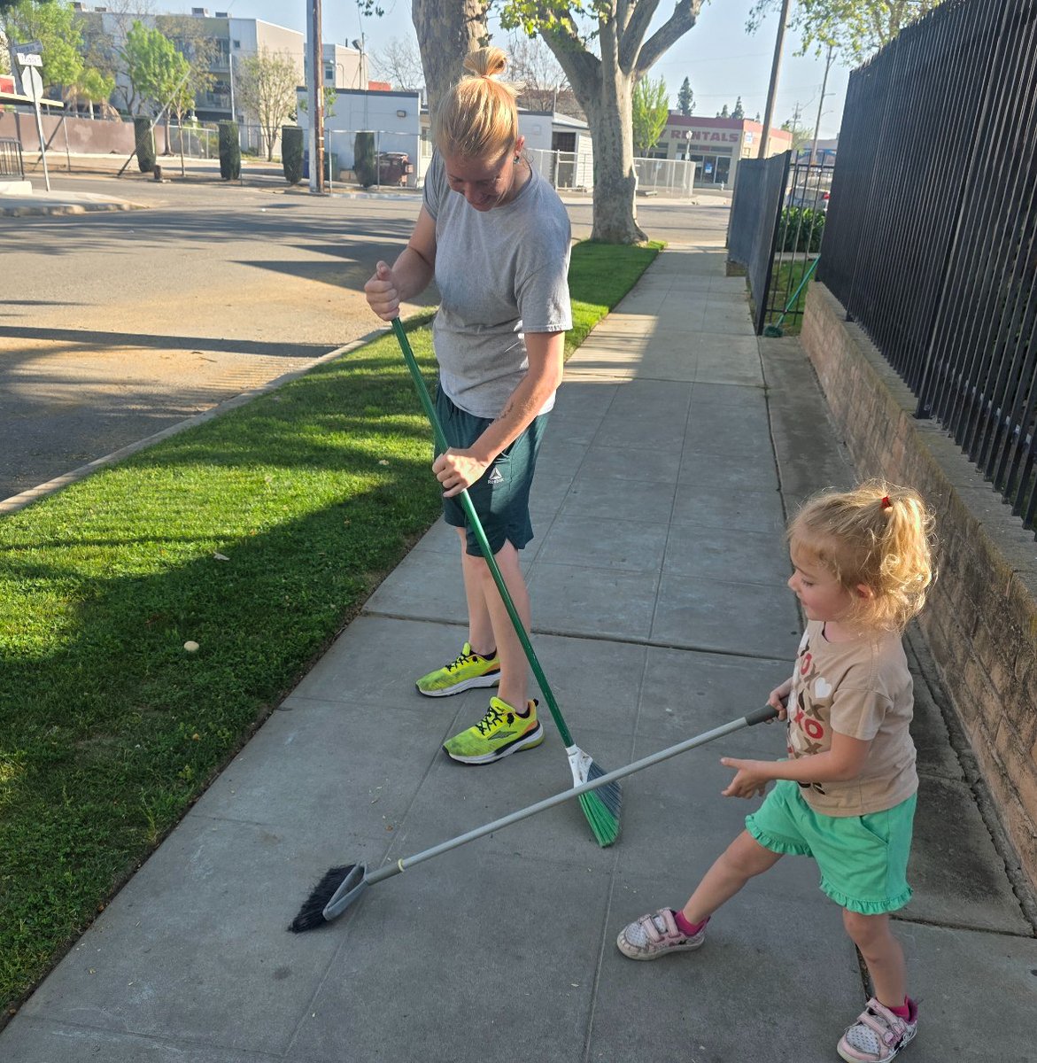 Never too early to learn to take care of your space!
