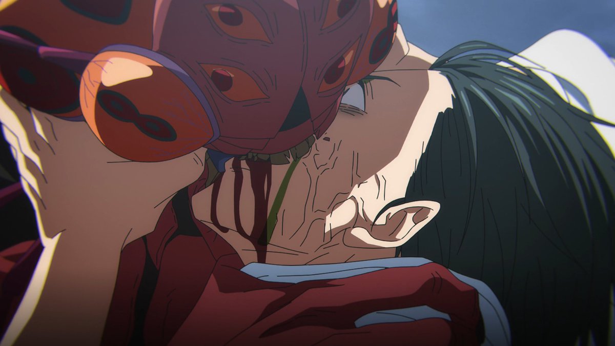 ElRaiFanduber's tweet photo. Este es SIN DUDA mi episodio favorito de Jujutsu Kaisen hasta ahora. Tenía miedo de que un solo capitulo no pudiera adaptar toda la pelea, pero fue una adaptación PERFECTA. Gracias MAPPA, si pudiera me casaría con todos los trabajadores. https://t.co/aHdTE3t0ia
