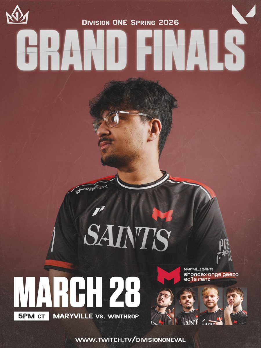 DivOneEsports's tweet photo. Two Days. Two Teams.
 
#DivOneVAL https://t.co/pXogb0STeO