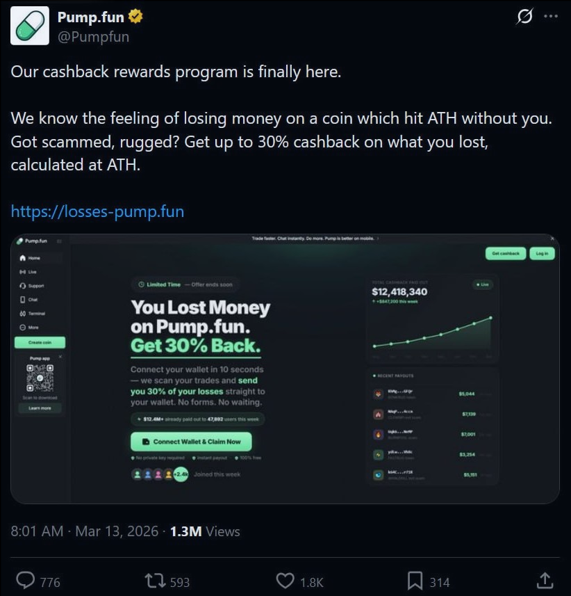 gsllyg's tweet photo. https://t.co/GydJOnh7ip brings back money you've lost on bad tokens.

Get up to 30% cashback based on your highest value (ATH) after scams or rug pulls.

🔗 https://t.co/smOePKzNYD

 #SOL $HTX $KCS https://t.co/jbBBwLjxMJ