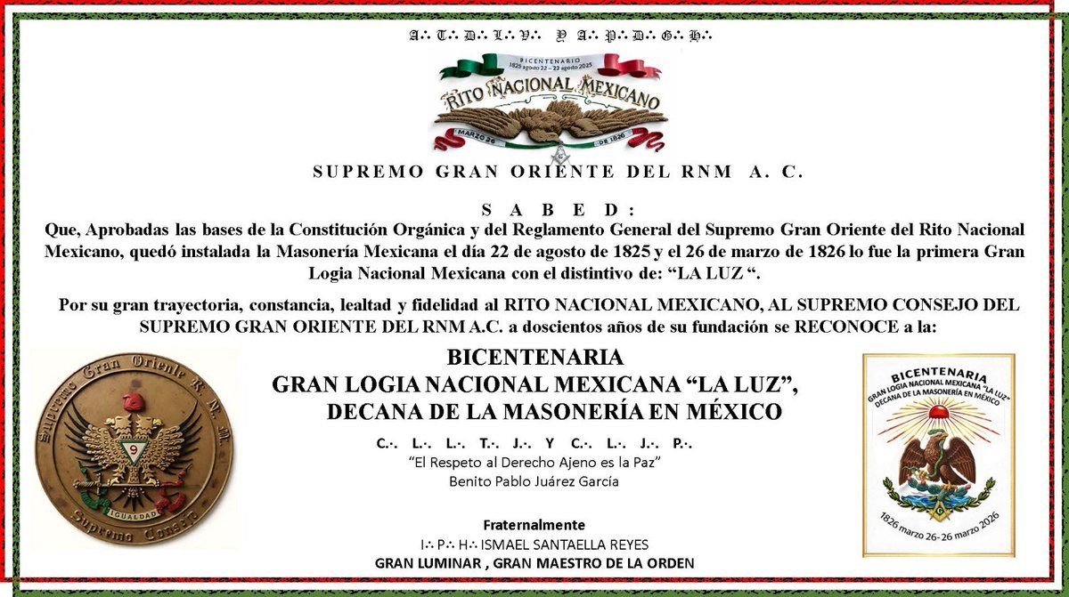 Supremo Gran Oriente tweet media