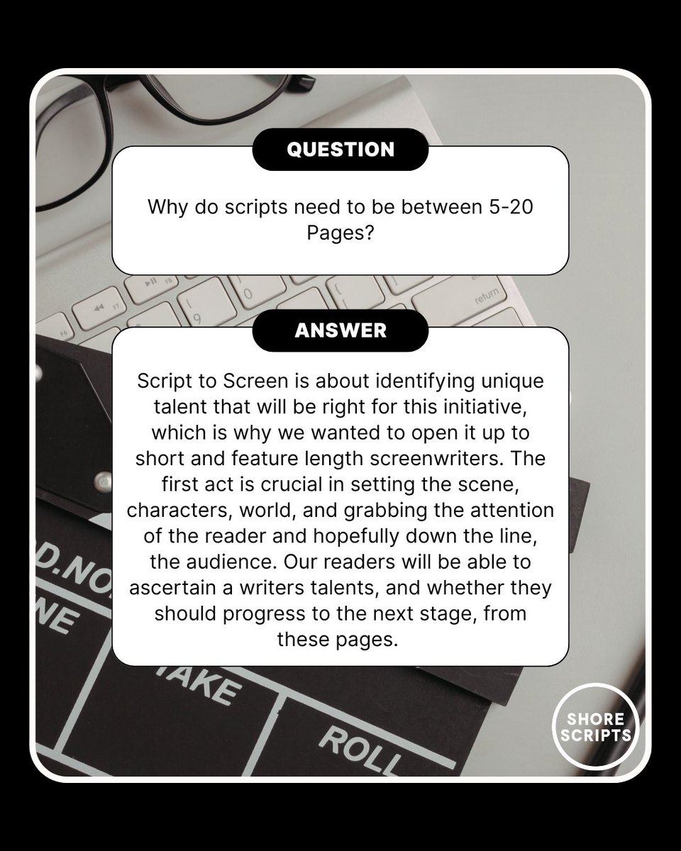 ShoreScripts's tweet photo. If Script To Screen has been on your radar, now’s your chance to get clarity. We’ve broken down some important details to help your submission and give you a sense of what to expect. #screenwriting #scripttoscreen

FINAL deadline to enter is March 30th.
https://t.co/YJzOkf83iM https://t.co/paLS8CSMte