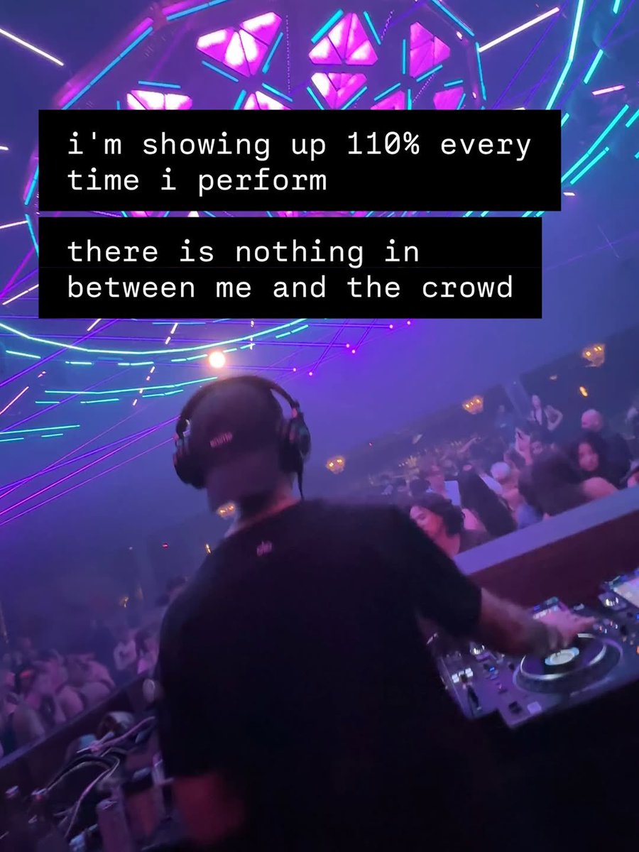 DJCJofficial's tweet photo. hese past 4 years have been a rollercoaster...

losing my parents, watching nightlife change, dealing with uncertainty

but my relationship with music got so much deeper. i’m showing up 110% every time I perform. there is nothing in between me and the crowd

2/3 https://t.co/EZhDFgH3q9