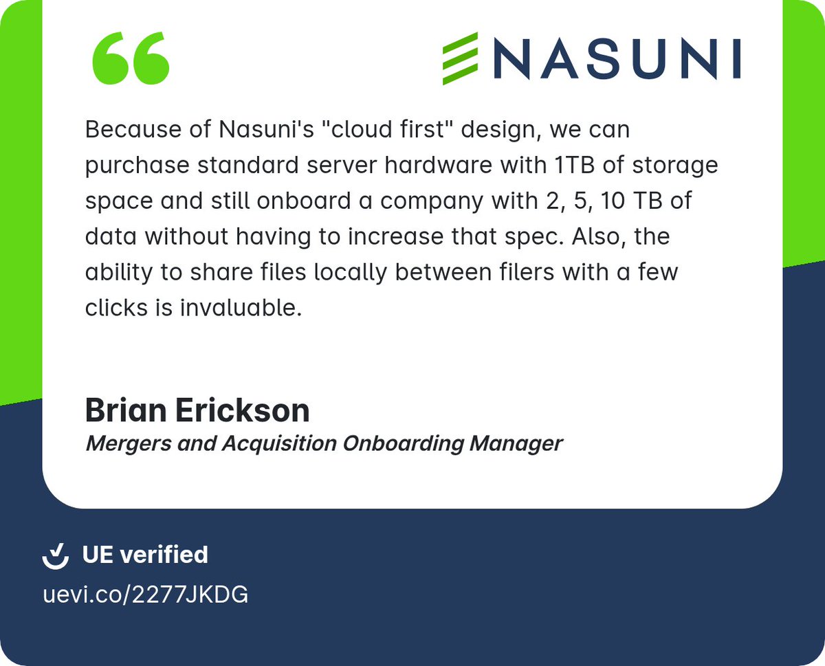 Nasuni tweet media